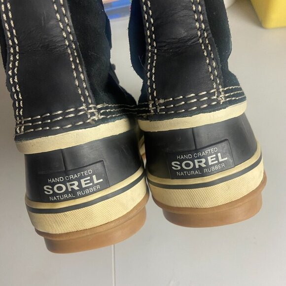Sorel Size 7 Joan Of Arctic Knit II Rain Snow Waterproof Winter Boots Black - Picture 8 of 10